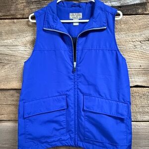 Cutter and Buck windbreaker vest, royal blue, Small,